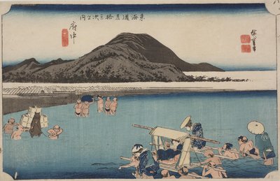 Abe River by Ando or Utagawa Hiroshige