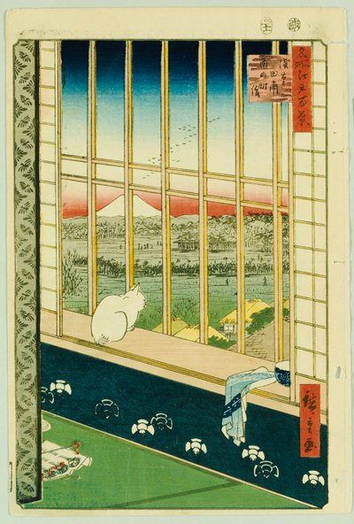 Asakusa Rice Fields During the Festival of the Cock by Ando or Utagawa Hiroshige