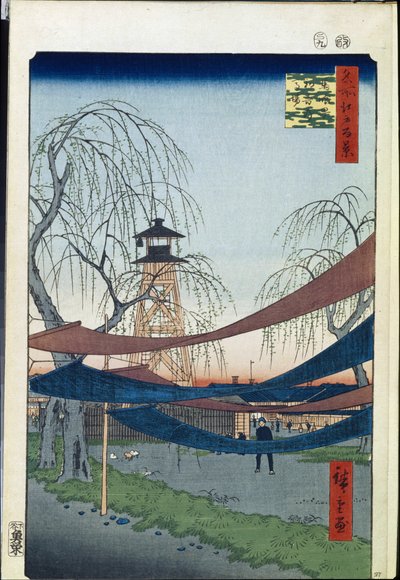 Hatsune Riding Ground in Bakuro-cho (One Hundred Famous Views of Edo) by Ando or Utagawa Hiroshige