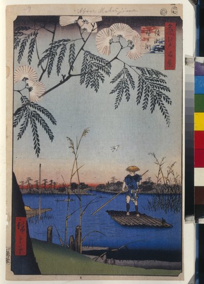 One Hundred Famous Views of Edo: The Ayase River and Kanegafuchi by Ando or Utagawa Hiroshige
