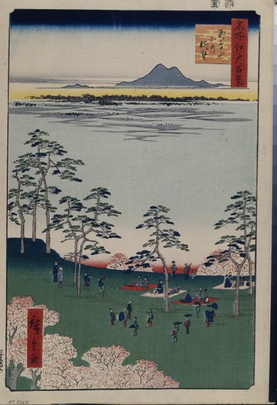 View to the North from Asukayama (One Hundred Famous Views of Edo) by Ando or Utagawa Hiroshige