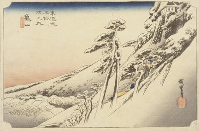 Clear Weather After a Snowfall, 1834 by Ando or Utagawa Hiroshige