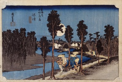 Dusk Scene In Numazu, #13 by Ando or Utagawa Hiroshige