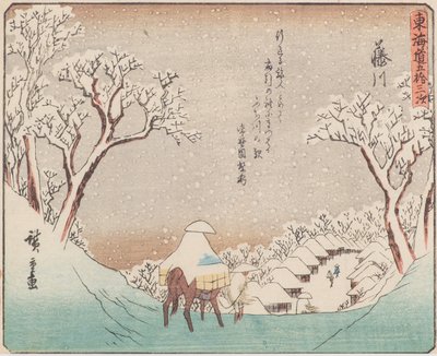 Fujikawa by Ando or Utagawa Hiroshige