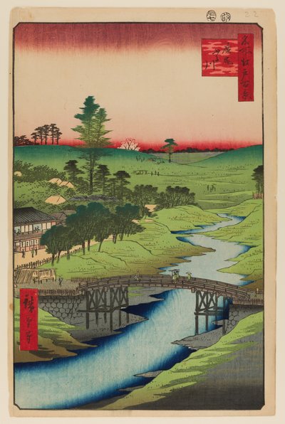 Furukawa River, Hiroo by Ando or Utagawa Hiroshige