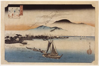 Geese Homing At Katata by Ando or Utagawa Hiroshige