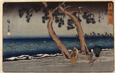 Hamamatsu Station by Ando or Utagawa Hiroshige