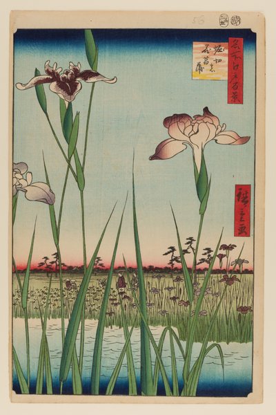 Horikiri Iris Garden by Ando or Utagawa Hiroshige