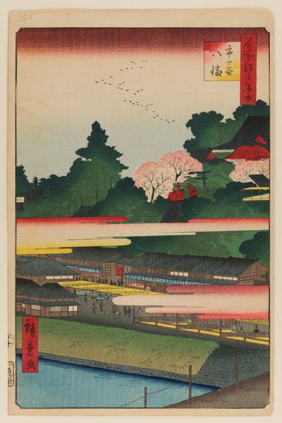 Ichigaya Hachiman Shrine by Ando or Utagawa Hiroshige