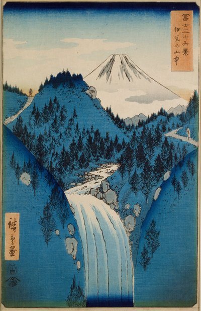 In the Mountains of Izu Province by Ando or Utagawa Hiroshige