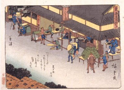 Kasatsu by Ando or Utagawa Hiroshige