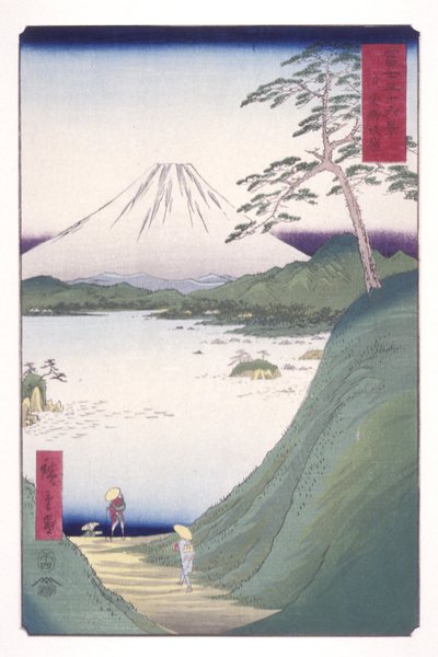 Misaka Pass in Kai Province by Ando or Utagawa Hiroshige