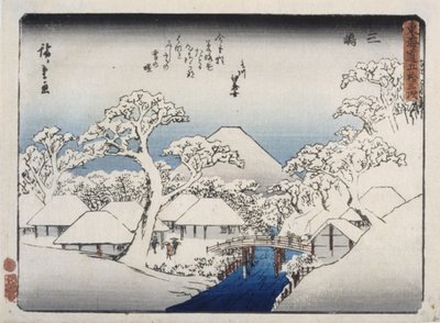 Mishima by Ando or Utagawa Hiroshige