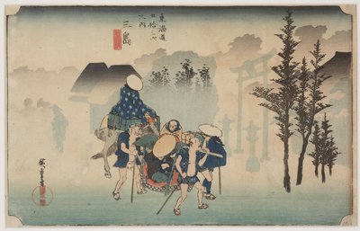 Morning Mist by Ando or Utagawa Hiroshige