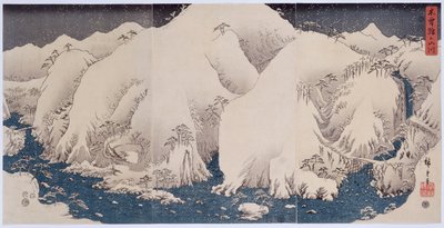Mountains and Rivers of Kiso by Ando or Utagawa Hiroshige