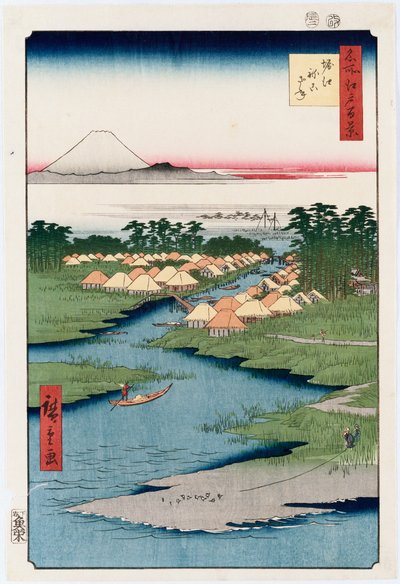 Nekozane at Horikiri by Ando or Utagawa Hiroshige