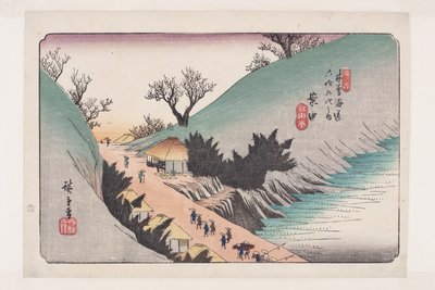 No. 16, Annaka by Ando or Utagawa Hiroshige