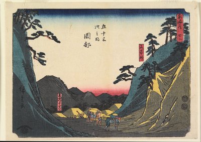 No. 22 Okabe by Ando or Utagawa Hiroshige