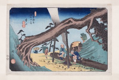 No. 33, Motoyama by Ando or Utagawa Hiroshige