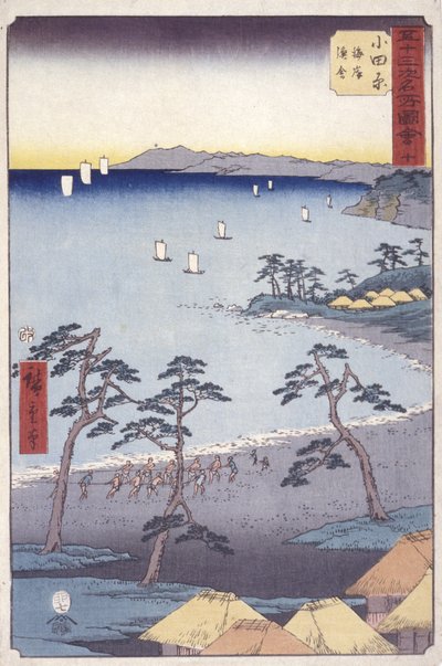 Odawara by Ando or Utagawa Hiroshige