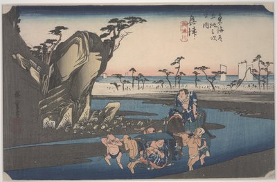 Okitsu River by Ando or Utagawa Hiroshige