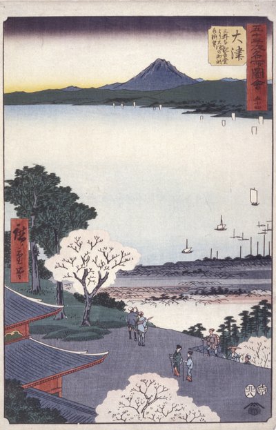 Otsu (Lake Biwa) by Ando or Utagawa Hiroshige