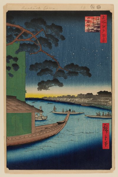 Pine of Success and Oumayagashi, Asakusa River by Ando or Utagawa Hiroshige