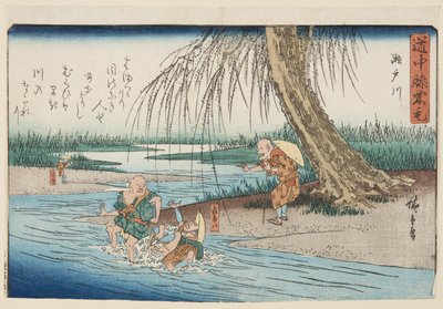 Seto River by Ando or Utagawa Hiroshige