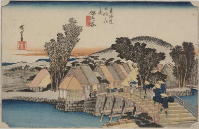 Shinmachi Bridge by Ando or Utagawa Hiroshige