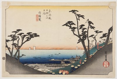 Shirasuka: View of Shiomizaka by Ando or Utagawa Hiroshige