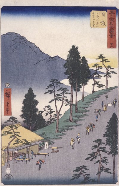 Station 26, Nissaka by Ando or Utagawa Hiroshige