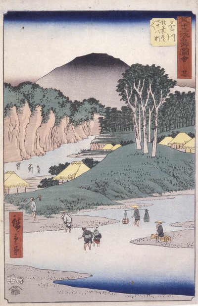 Station 27, Kakegawa by Ando or Utagawa Hiroshige