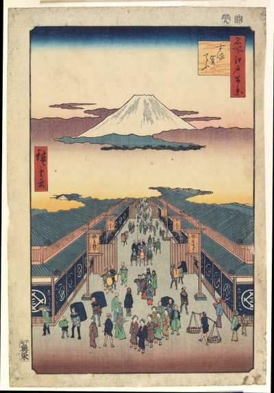 Suruga-chō by Ando or Utagawa Hiroshige