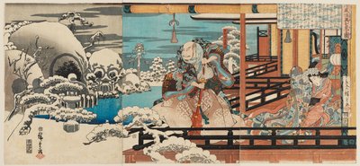Taira no Kiyomori Haunted by Spectres by Ando or Utagawa Hiroshige