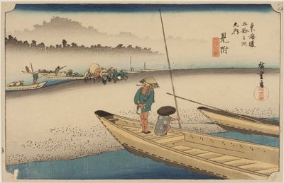 Tenryu River by Ando or Utagawa Hiroshige