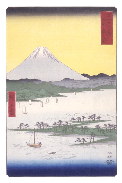 The Pine Woods Of Miho In Suruga Province by Ando or Utagawa Hiroshige