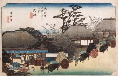 The Running Well Teahouse, Otsu by Ando or Utagawa Hiroshige