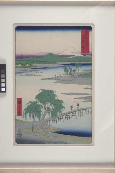 The Tama River In Musashi Province by Ando or Utagawa Hiroshige