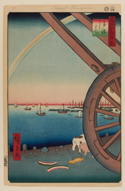 Ushimachi, Takanawa by Ando or Utagawa Hiroshige