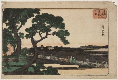 View of Matsuchiyama by Ando or Utagawa Hiroshige