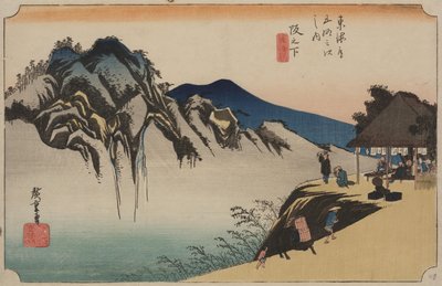 View of Mount Fudesute by Ando or Utagawa Hiroshige