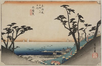 View of Shiomizaka by Ando or Utagawa Hiroshige