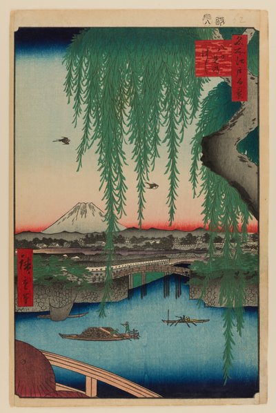 Yatsumi Bridge by Ando or Utagawa Hiroshige