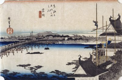 Yoshida by Ando or Utagawa Hiroshige