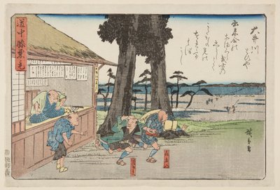 Oi River by Ando or Utagawa Hiroshige