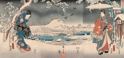 Tale of Genji by Toyokuni and Hiroshige by Ando or Utagawa and Toyokuni Utagawa III Hiroshige