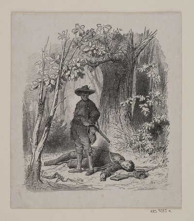 A Bandit Standing Next to a Young Man He Has Murdered by André Bork