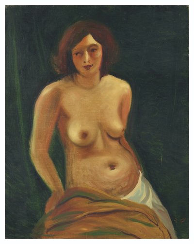 Bust of Seated Woman with Bare Breasts by Andre Derain