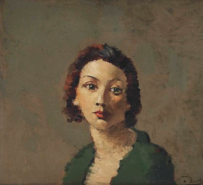 The Redhead in a Green Blouse by Andre Derain
