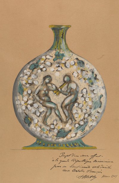 Vase with Dancing Figures by André Metthey